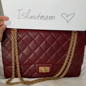 Authentic Chanel Reissue 227 caviar bag purse